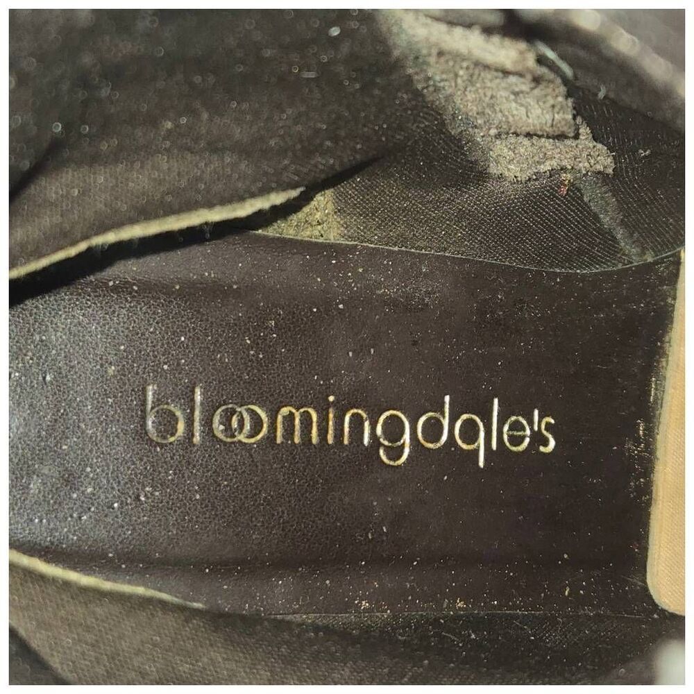 Bloomingdale's Women's Size 7M Brown Ankle Bootie Heel - Picture 8 of 11